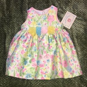 Marmellata. Baby Girl dress, 3/6 months. Bright Spring colors.